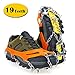 Unizooke Ice Cleats for Women Men, 19 Snow Spikes Ice Crampons for Walking, Jogging, Climbing and Hiking