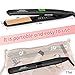 Auklion Flat Iron for Hair,【2019 Upgraded】Ceramic Hair Straightener Dual Voltage 2in1 Ionic Curling Iron, Professional Digital Hair Styling Iron 11 Temp Settings 10s Instant Heat,Auto Shut Off,1 inch