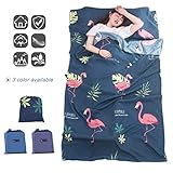 aingycy Sleeping Bag Liner Envelope Travel Sheet and Sleeping Bag Liner for Camping, Backpacking, Hiking, Hotel, Portable with Compression Sack