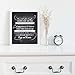 Ocean Drop Designs - 'May This Home' Quote Premium Chalkboard Style Typography Wall Art - Black Frame Included - Perfect Housewarming Gift (8