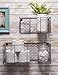 DII Chicken Wire Collection Farmhouse Vintage Wall Baskets, Assorted Basket, Vintage Grey