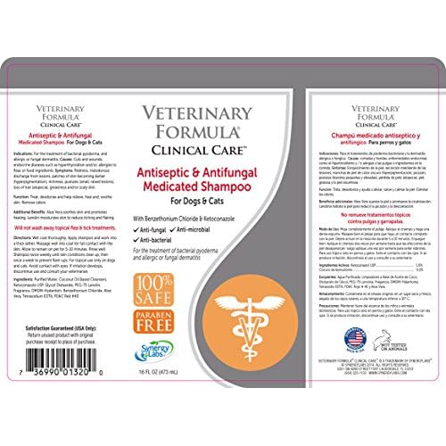 veterinary formula clinical care antiseptic & antifungal shampoo