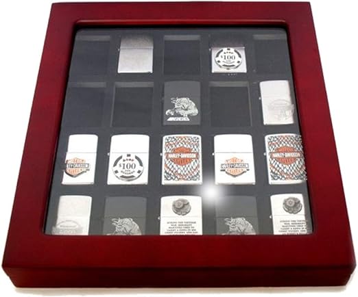 Caja para mecheros Zippo 20 plazas portazippo con vitrina: Amazon.es: Hogar