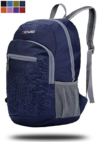 Gowiss Backpack - Rated 20L / 33L- Most Durable Packable Convenient Lightweight Travel Backpack Daypack - Waterproof,Ultralight and Handy (Navy, 33L)