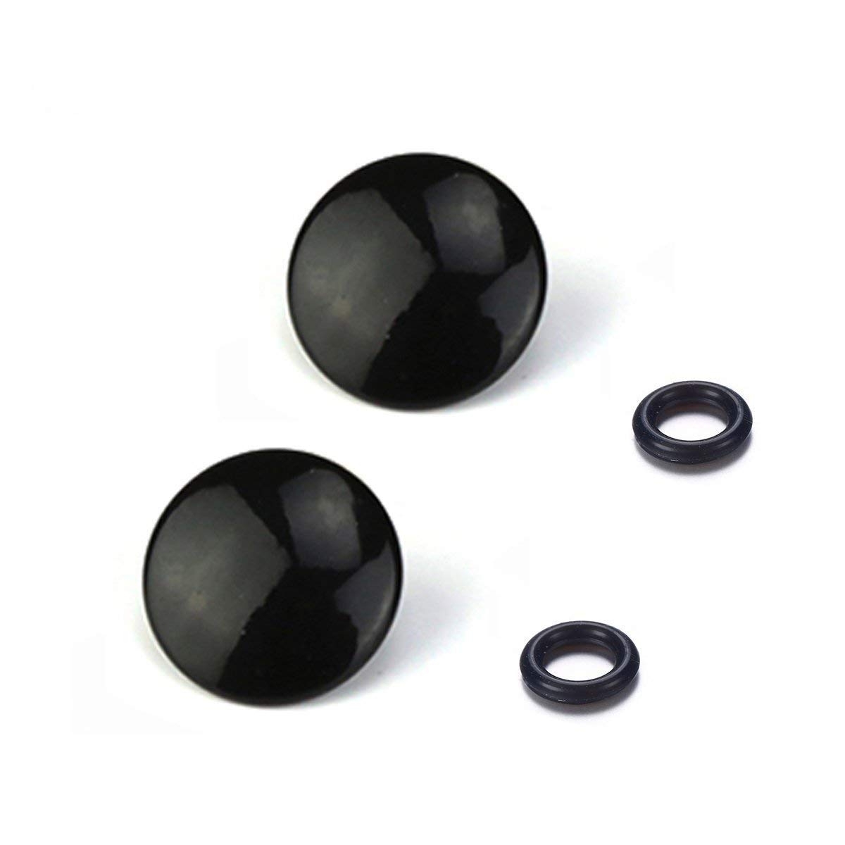 LXH 2 PACK Black Convex Metal Soft Release Button Finger Touch Fits any Standard Threaed Release Compatible With Fujifilm X100F X100T X100S X-PRO1/2 X-T10/20 Leica M1 M Series Nikon Df Olympus PEN-F