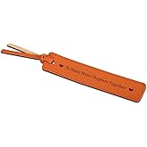 Wedding Leather Bookmark Gifts for Women Men 3rd Anniversary Valentines Day Bookmark Gifts for Him Her Wife Husband Birthday Gifts for Best Friend Bride Groom Women Book Marks for Booklover