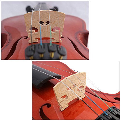 image for CM COSMOS 4 Pcs Violin Bridge Full Size Violin Bridge Replacement Part