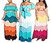 Women's Chiffon 2 Piece Sets Off Shoulder Backless Tube Crop Tops and Wrap Long Maxi Skirt Set Dress Green