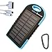 Brolar - Solar Charger 5000mAH Portable Power Bank for iPhone 6, iPad, Android, Cell Phone, Tablet. Waterproof, DustProof, ShockProof, Portable Smart Phone Charger by Brolar