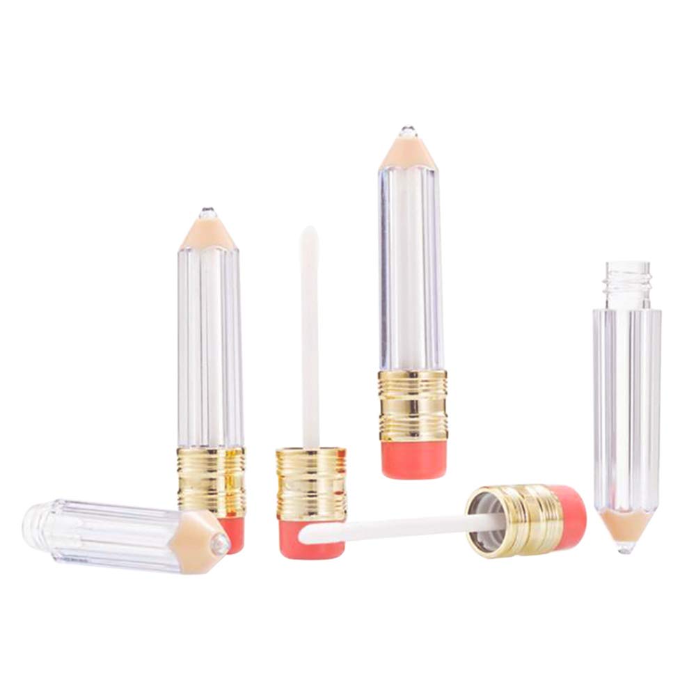 ZHUYIYI 10 Pieces 5ml Empty Lip Gloss Tube Pencil Shape