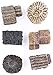 LeBeila Miniature Fairy Garden Stone Houses, 6 Mini Cottage House Miniatures Decor Accessories Fairies Gardening Decoration Statues Kit For Outdoor Patio Micro Landscape Yard Bonsai Decal Gifts (6PCS)