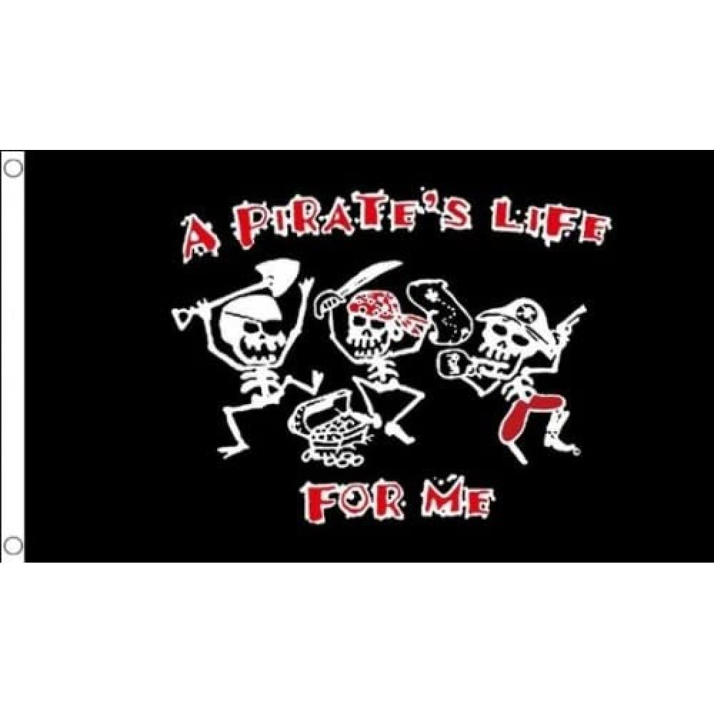 AZ FLAG - A Pirates Life Flag - 3x5 Ft - 100D Polyester Pirates Banner with Two Metal Grommets - Fade Resistant - Vivid Colors - 3' x 5' Feet - 150x90 Cm