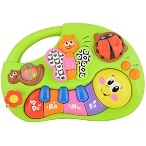 Toy House TH927 Finger Illuminating and Learning Piano Toy, Multi Color