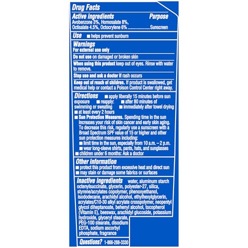 COPPERTONE SPORT SUNSCREEN SPF 30 LOTION, WATER RESISTANT SUNSCREEN, BODY SUNSCREEN LOTION, 7 FL OZ