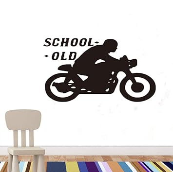 Old School Cafe Racer Vinilo Pegatinas De Pared