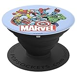 Marvel Heroes Of Today Group Action Shot - PopSockets Grip and Stand for Phones and Tablets
