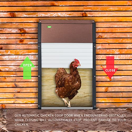 Automatic Chicken Coop Door Solar Powered Chicken Coop Door Aluminum