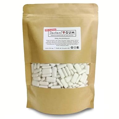 DOCTORS Gum 500g Nachfüllpack | Vorrat mit extra viel Xylit | Zahnpflege Kaugummi zuckerfrei | Vorteilspack für frischen Atem