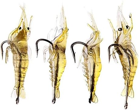 4cm Shrimp Fishing Soft Prawn Lure Hook Tackle Bait Fishing Lures -Mountain Tops