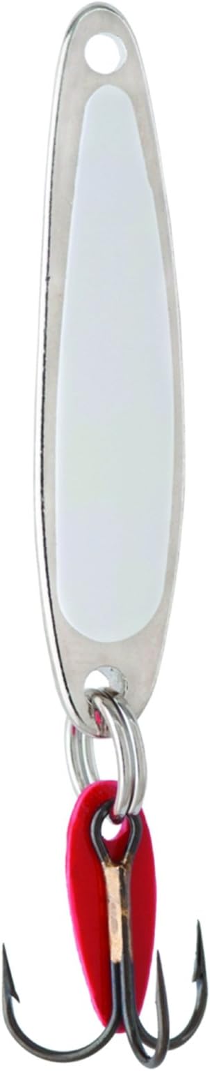 Bay De Noc 2PRL 1-Inch Swedish Pimple Jig, 1/10-Ounce, Pearl/Nickel