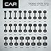 CAP Barbell Cast Iron Hex Dumbbell, Black, Single, 35 lb