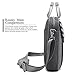 CoolBELL 17.3 Inch Nylon Laptop Bag Shoulder Bag With Strap Multicompartment Messenger Hand Bag Tablet Briefcase For iPad Pro/laptop/Macbook/Ultrabook/Men/Women/College (Grey Wave)