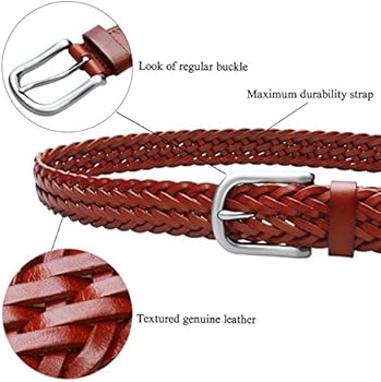 best men's braided leather belts