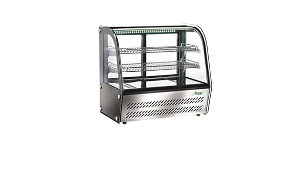 Vitrina refrigerata de banco Cristal Curvado 100 Lt. Temp. + 2 °/+ ...