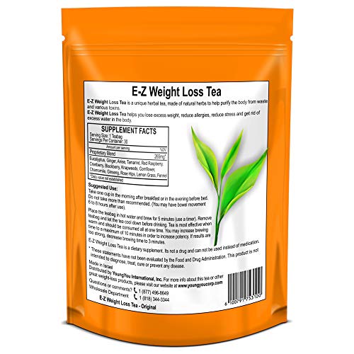 EZ WEIGHT LOSS DETOX TEA BELLY FAT APPETITE CONTROL BODY CLEANSE