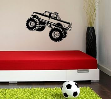 Amazon Com Kids Boys Monster Truck Wall Decal Small
