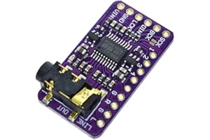 Rakstore PCM5102 PCM5102A DAC Sound Card Board pHAT 3.5mm Stereo Jack 24 Bits Digital Audio Module for Raspberry Pi
