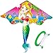 HENGDA KITE- Kites for Kids Children Lovely Cartoon Mermaid Kites with Flying Line