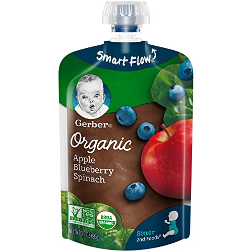gerber organic apple blueberry spinach