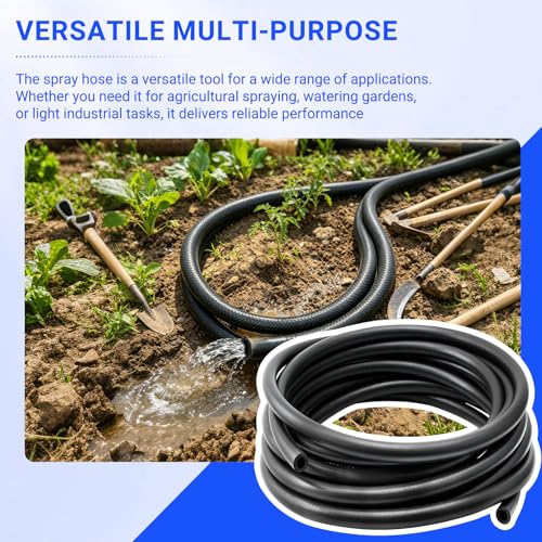 3/8" ID x 25 Ft EPDM Rubber Agricultural Spray Hose - 1 photo 9