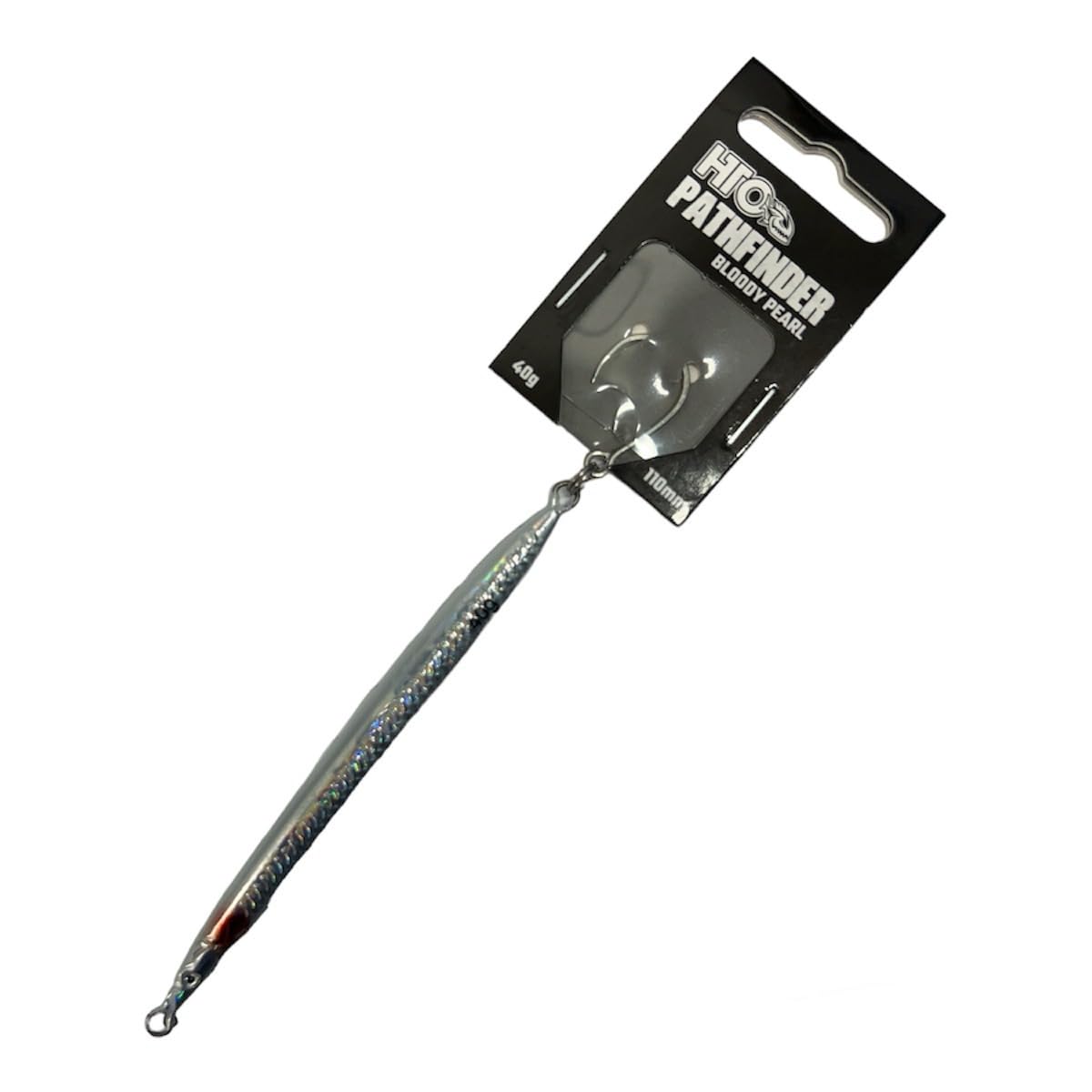 HTO PATHFINDER Sandeel style metal lure (Bloody Pearl, 110mm - 40g)