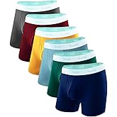 ROSTITCH Mens underwear Upgrade bamboo boxer briefs Breathable,cool dry Soft with Fly,Super elasticity,Multipack
