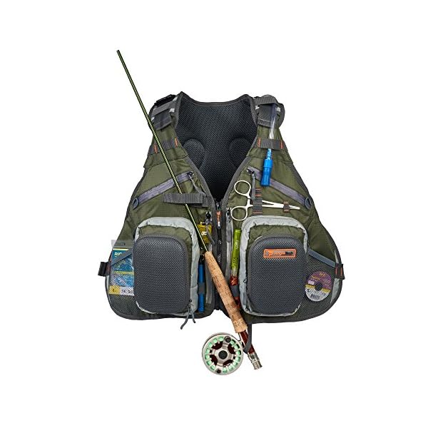Fly-Fishing-Backpack-and-Vest-Combo-by-AnglaTech-with-15-Liter-Hydration-Water-Bladder-for-Men-and-Women-Adjustable-Breathable-Back-Pack-Packs-Gear-and-Vests-for-FlyFishing-2016-Design