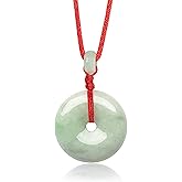 Dahlia Eternal Circle Jade Necklace, Real Grade A Certified Burma Jadeite for Inner Peace
