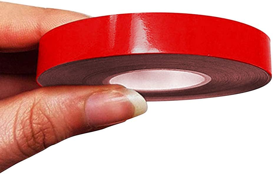 4R Quattroerre.it 10495 Trim Stripes Adhesive Strips for Cars Red, 10 mm x 10 mt