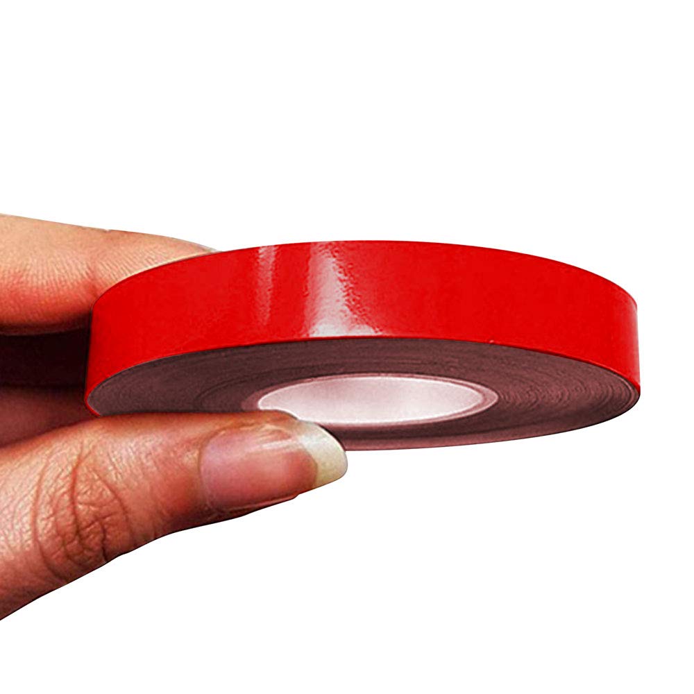 4R Quattroerre.it 10495 Trim Stripes Adhesive Strips for Cars, Red, 10 mm x 10 mt