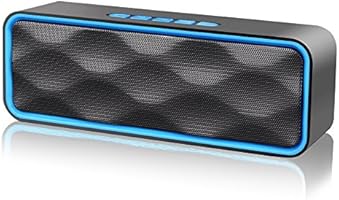 Wireless Speaker,Bluetooth Speaker, Portable Outdoor Stereo Wireless Bluetooth Speaker with HD Audio and Enhance Bass, Dual Driver Speakerphone, Handsfree Calling (Blue)