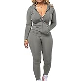 Mrskoala Two Piece Outfits for Women Jogger Sets Workout Sweat Suits Tracksuit Pants Set