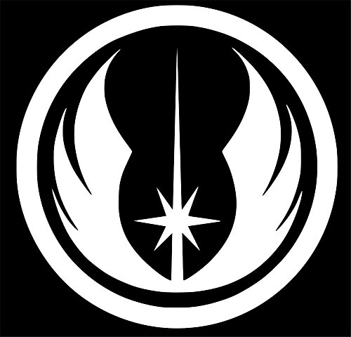 UR Impressions Jedi Order Logo Decal Vinyl Sticker Graphics for Cars Trucks SUV Vans Walls Windows Laptop|White|5.5 Inch|URI203
