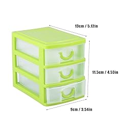 White 3 Drawer Plastic Storage,Mini Drawer