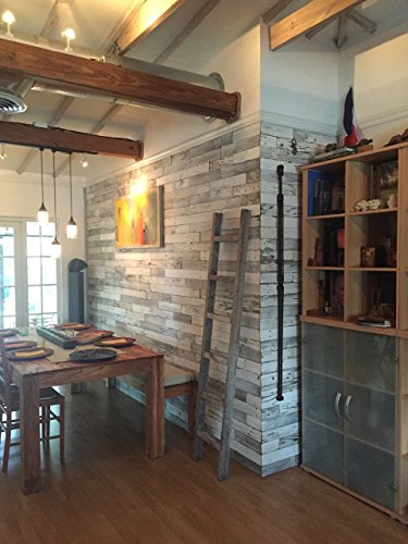 Reclaimed Wood Wall Paneling Pack of 10 Square Feet (3 Inch Wide) Barnwood Accent Wall, ShipLap Wood Boards, Rustic Barn Wood Ceiling Plank Decor Farmhouse Living Room Panel AllBarnWood