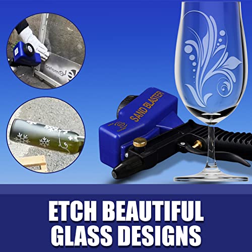 LE LEMATEC Sand Blaster Gun Kit for Air Compressor; Paint and Rust