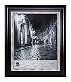 Kiera Grace Bolton Picture Frame, 8 by 10 Inch, Black with Silver Beading