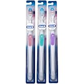 Oral-B Gum Care Extra Soft Toothbrush for Sensitive Teeth and Gums, Compact Small Head, (Colors Vary) - Pack of 3
