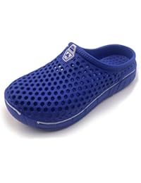 Amoji Garden Clogs Shoes Sandals House Slippers Home Room Shoes Indoor Outdoor Shower Shoe Sport Kids Child Children Baby Boys Girls (Toddler/Little Kid/Big Kid) Blue 6-7 M US Big Kid