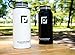Glacier Point Vacuum Insulated Stainless Steel Water Bottle (32 OZ). Double Walled Construction. Powder Coat. (WHITE)